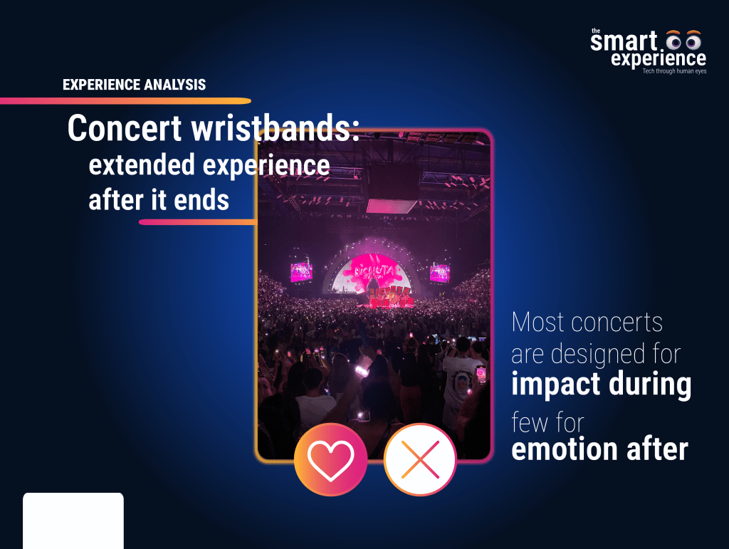 Concerts wristbands: extended experience after it ends